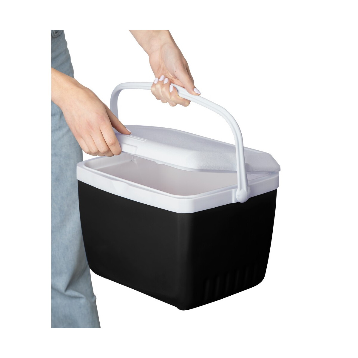 Torby termiczne z logo – torba termoizolacyjna 13 – czarna VB289-03_AAA06 Torba termoizolacyjna 13 - czarna VB289-03_AAA06