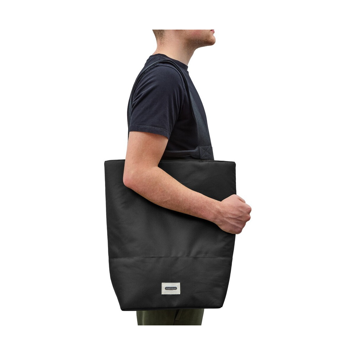 Torby termiczne z logo – torba termoizolacyjna black+blum – czarna P439.1901__B_5 Torba termoizolacyjna Black+Blum - czarna P439.1901__B_5