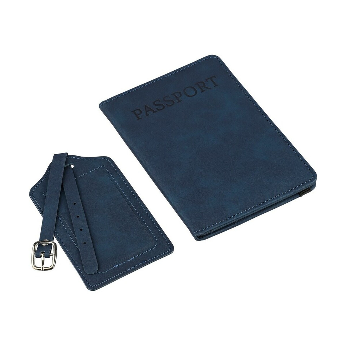 Zawieszki do bagażu z logo – etui do paszportu, zawieszka do bagażu – niebieskie VB183-11_AAA01 Etui do paszportu, zawieszka do bagażu - niebieskie VB183-11_AAA01