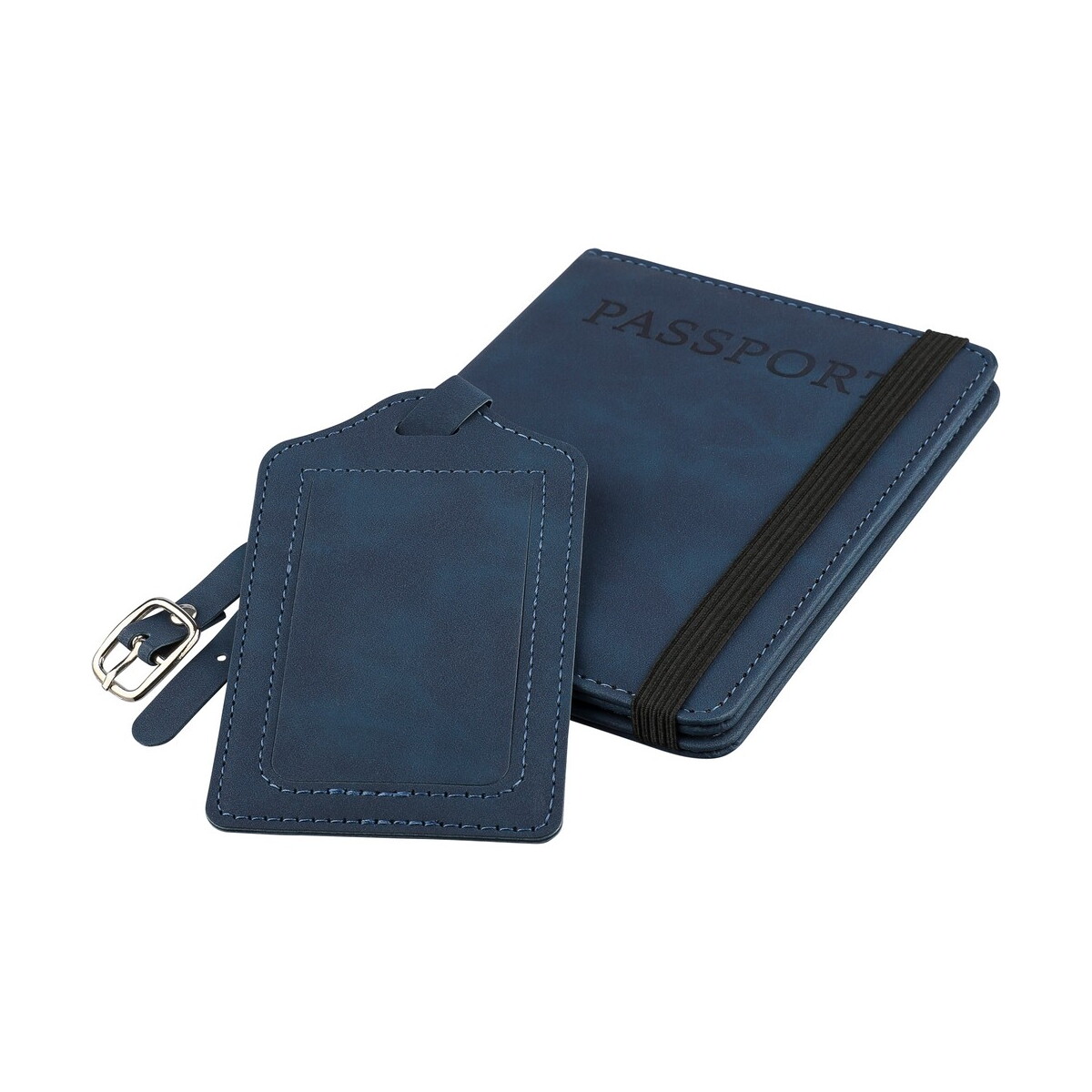 Zawieszki do bagażu z logo – etui do paszportu, zawieszka do bagażu – niebieskie VB183-11_AAA02 Etui do paszportu, zawieszka do bagażu - niebieskie VB183-11_AAA02