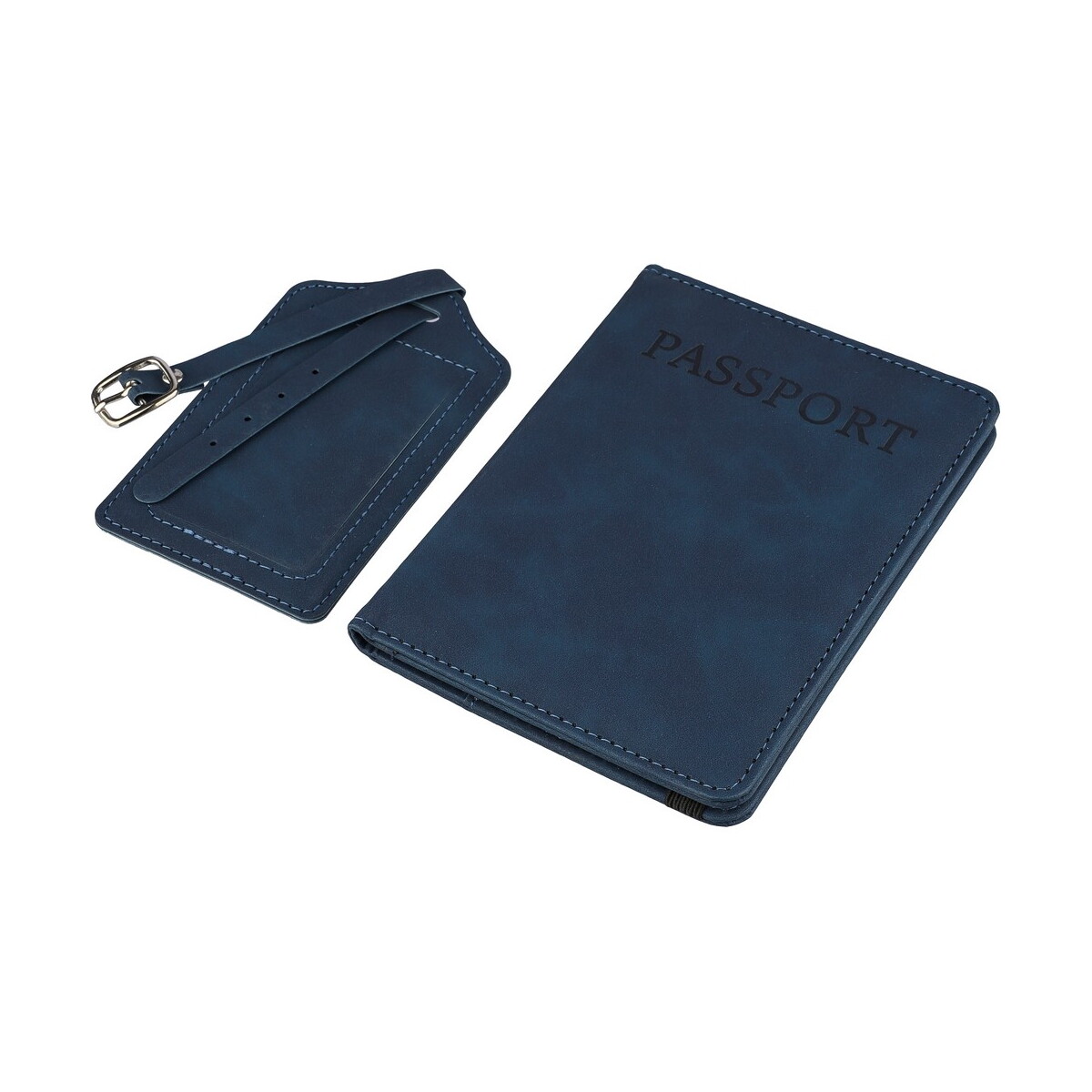 Zawieszki do bagażu z logo – etui do paszportu, zawieszka do bagażu – niebieskie VB183-11_AAA03 Etui do paszportu, zawieszka do bagażu - niebieskie VB183-11_AAA03