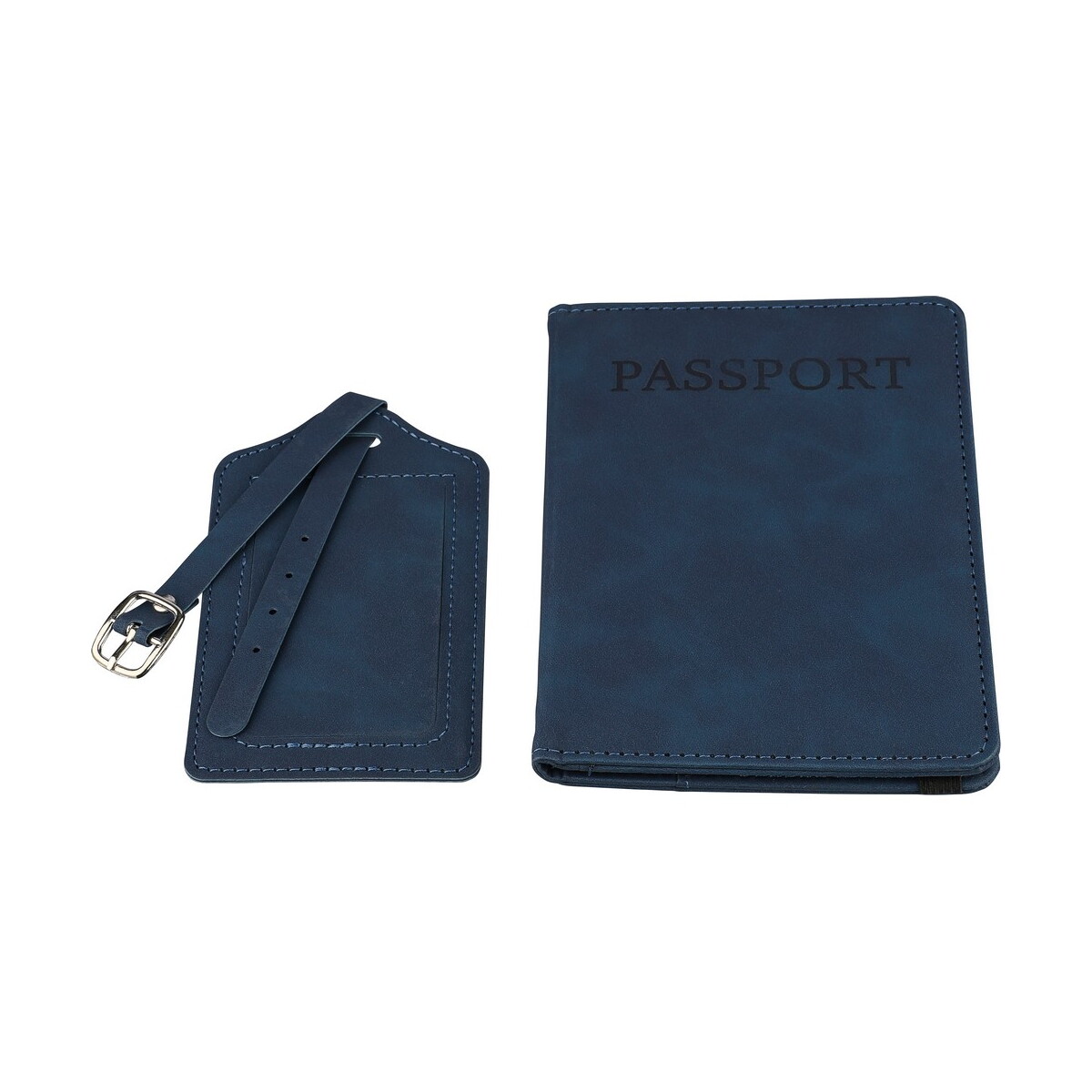 Zawieszki do bagażu z logo – etui do paszportu, zawieszka do bagażu – niebieskie VB183-11_AAA05 Etui do paszportu, zawieszka do bagażu - niebieskie VB183-11_AAA05