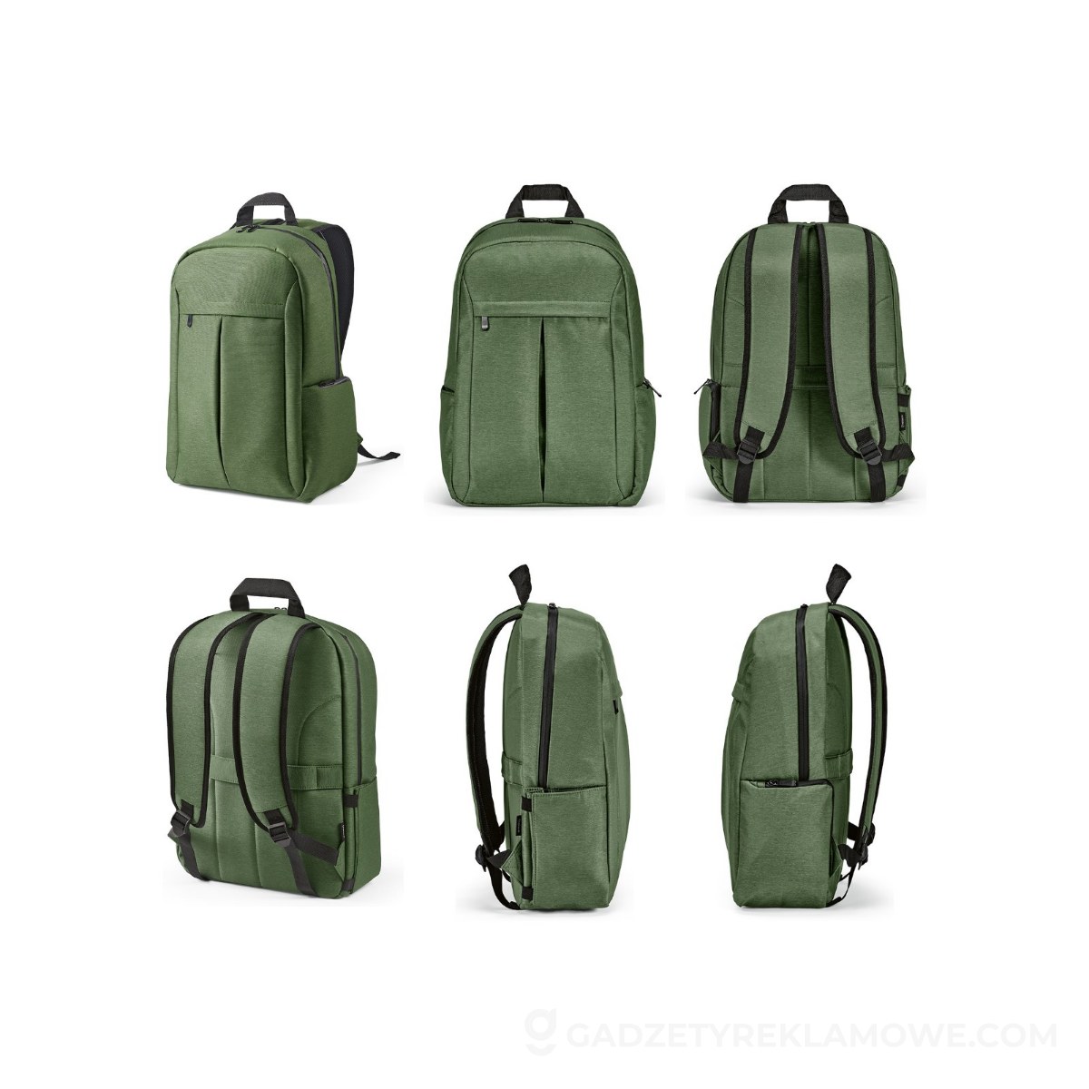 AOD-ABK008-149-wariantu-watermark Plecak Madrid 22L Nylon z Recyklingu - Ciemno zielony