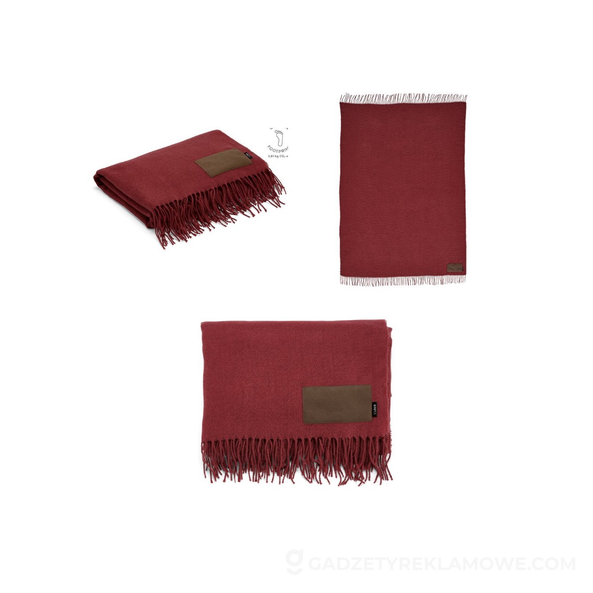 AOD-ABL003-115-wariantu-watermark Koc Lichtenstein rPET 180 gsm - Burgundowy