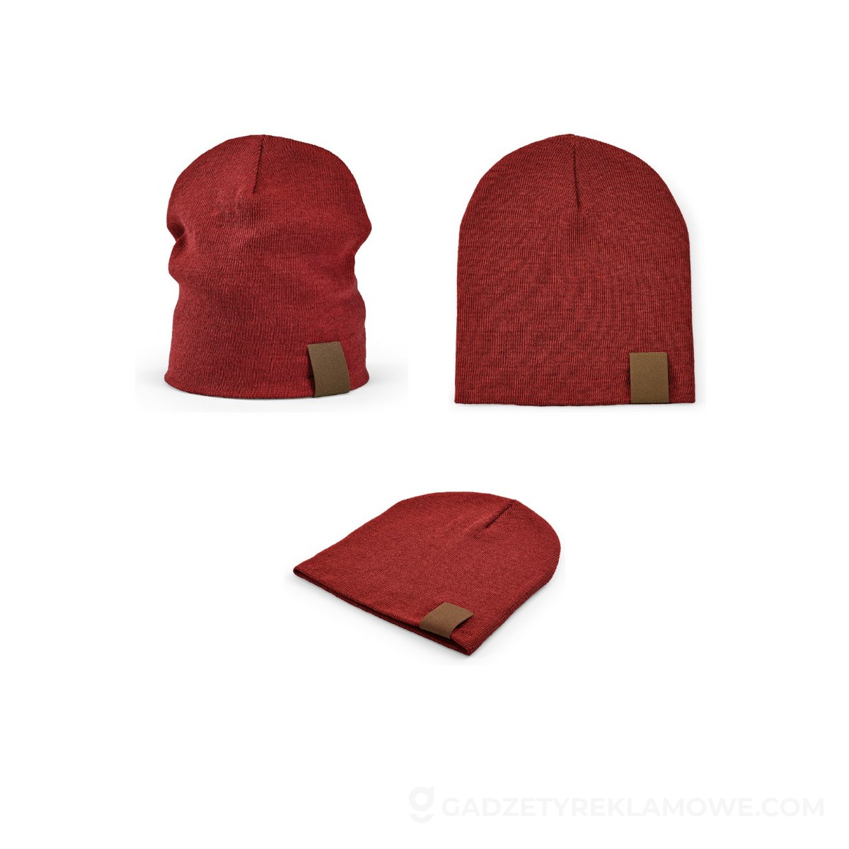 AOD-ABN003-115-wariantu-watermark Marley Beanie rPET - Burgundowa