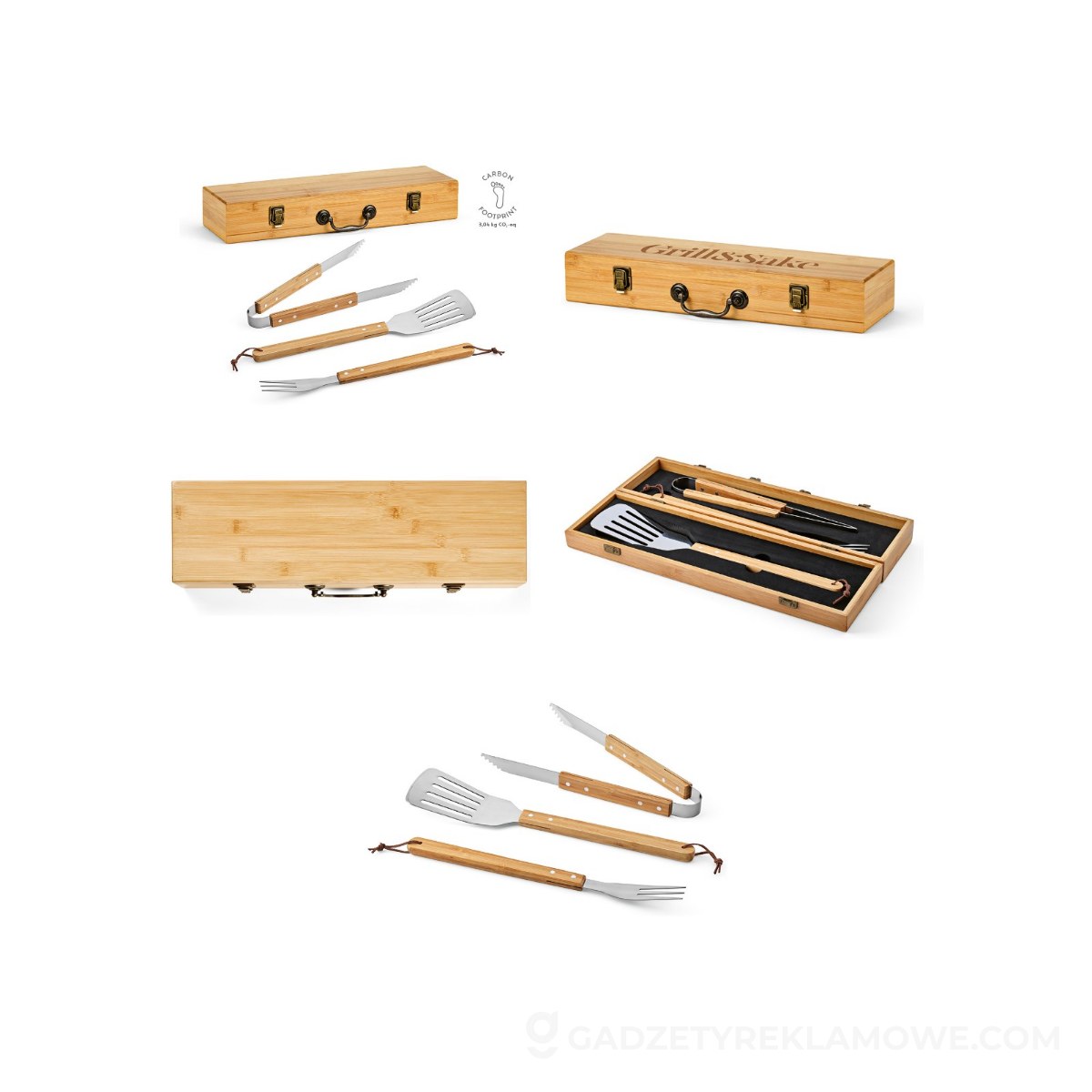 AOD-ABS003-160-wariantu-watermark Zestaw do grillowania Turner Bamboo - Naturalny