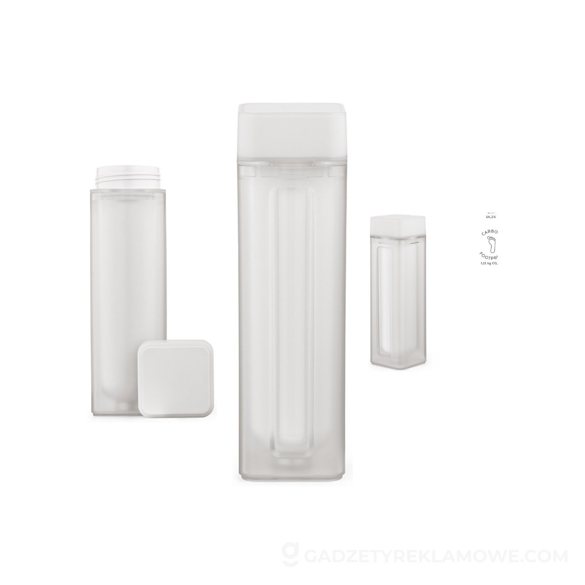 AOD-ABT004-106-wariantu-watermark Butelka Lucen z recyklingowanego ABS 540 ml - Biała