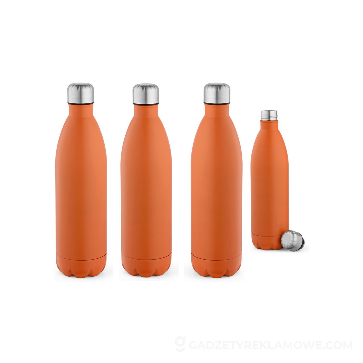 Butelka Mississippi 1100 ze stali nierdzewnej pochodzacej z recyklingu 1100 ml - Pomarańczowa