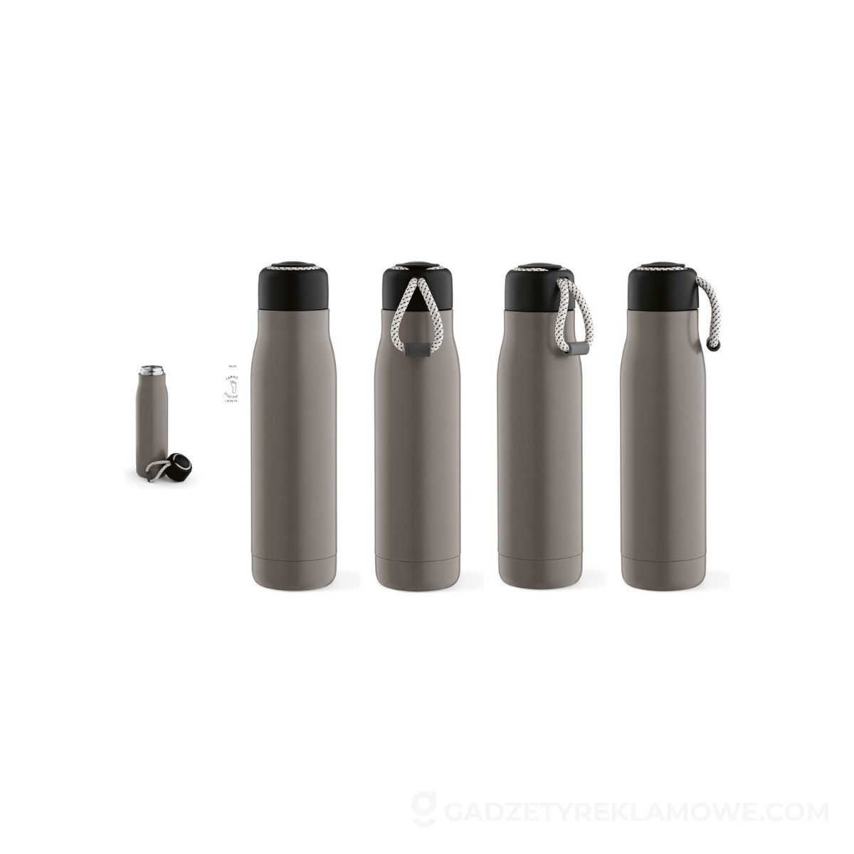 AOD-ABT018-113-wariantu-watermark Butelka Lena ze stali nierdzewnej z recyklingu 570 ml - Szara