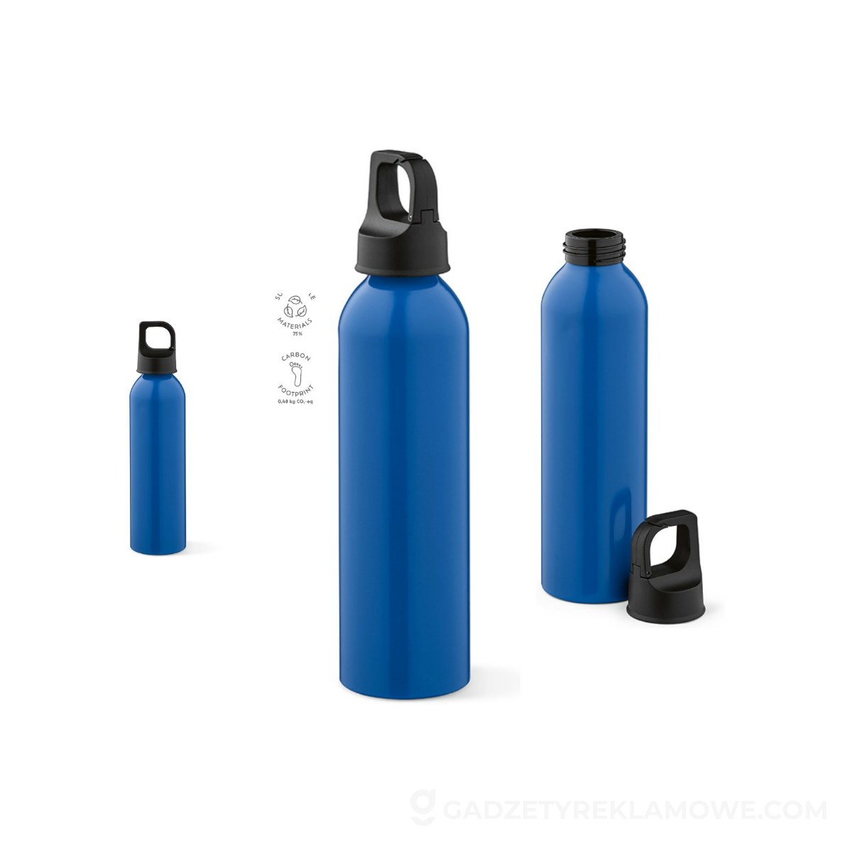 AOD-ABT019-104-wariantu-watermark Butelka Mackenzie z recyklingowanego aluminium 690 ml - Niebieska