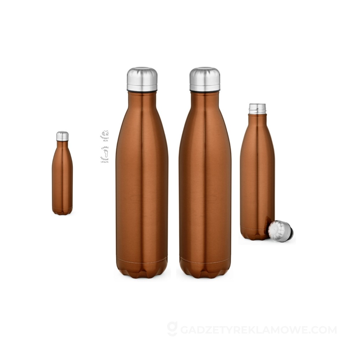 Mississippi 800P Butelka ze stali nierdzewnej z recyklingu 810 ml - Miodowa