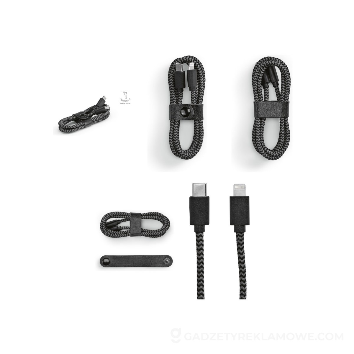 AOD-ACB008-103-wariantu-watermark Kabel Ramanujana rPET 1m - czarny