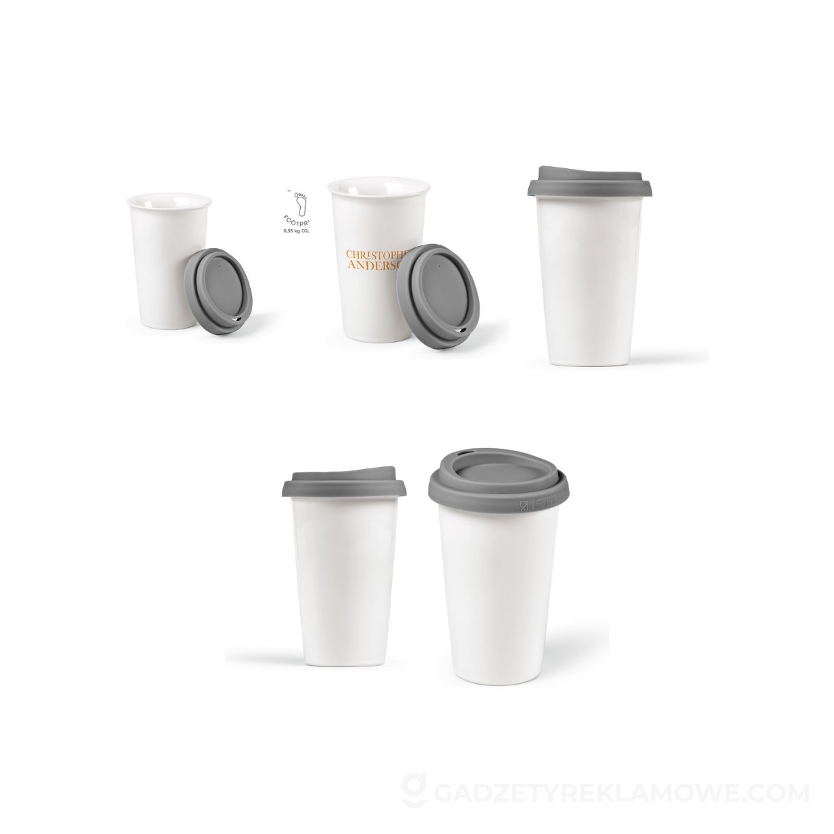 AOD-ACP012-113-wariantu-watermark Kubek podróżny Tagus Ceramiczny 300 ml - Szary