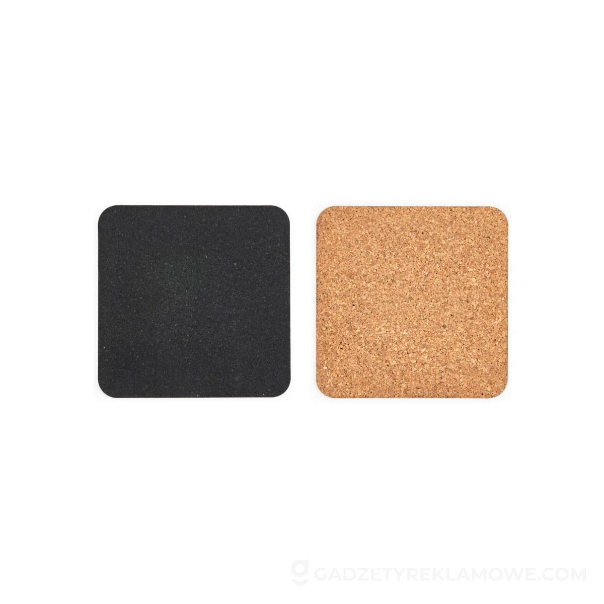 AOD-ACS001-160-wariantu-watermark Saramago square cork mouse pad. Made in Portugal - Naturalny