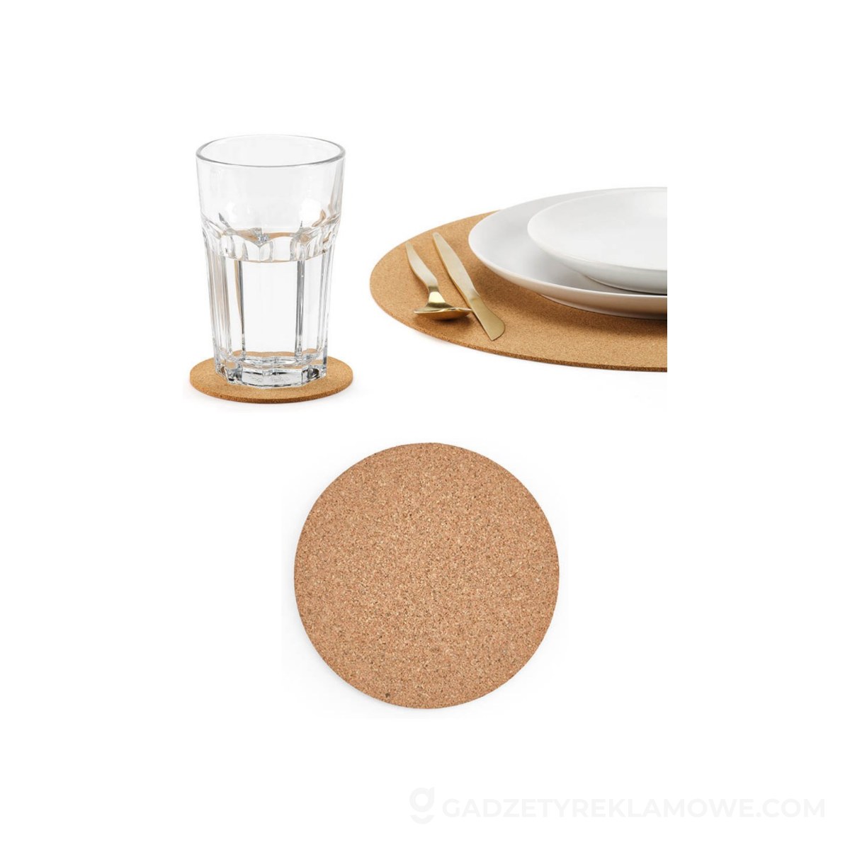 AOD-ACT005-160-wariantu-watermark Bordalo individual round cork coaster. Made in Portugal - naturalny