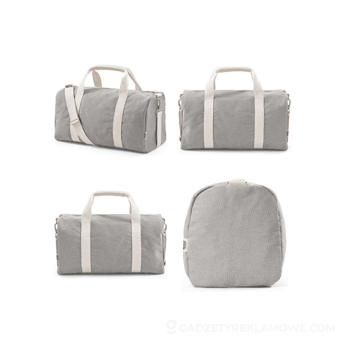 AOD-AGB004-113-wariantu-watermark Seul Torba sportowa z recyklingowanej bawelny 30L - Szara