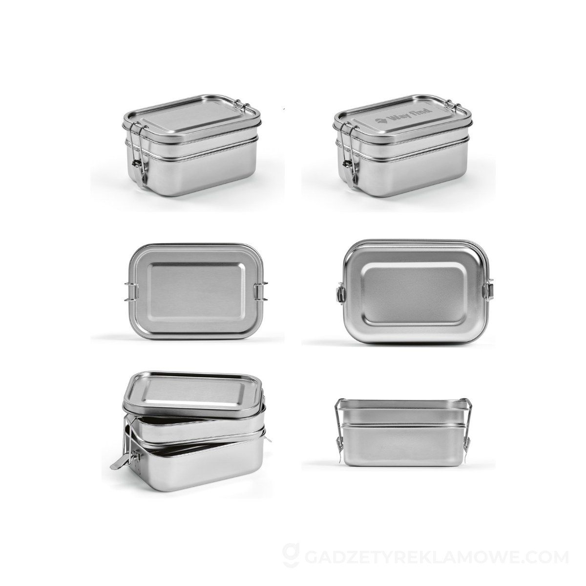AOD-ALB003-107-wariantu-watermark Picasso Pojemnik na lunch ze stali nierdzewnej z recyklingu 1240 ml - Srebrny