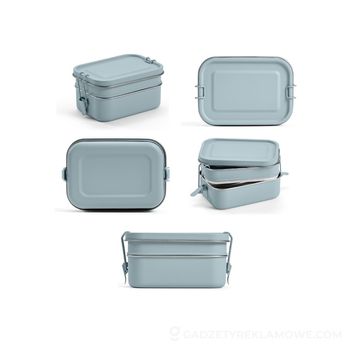 AOD-ALB006-194-wariantu-watermark Tintoretto Pojemnik na lunch ze stali nierdzewnej z recyklingu 1240 ml - Baby blue