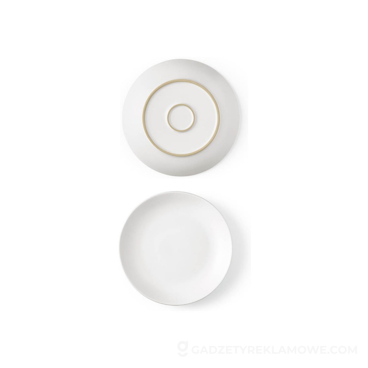 Monet ceramic dessert plate. Matt finish. Made in Portugal - White