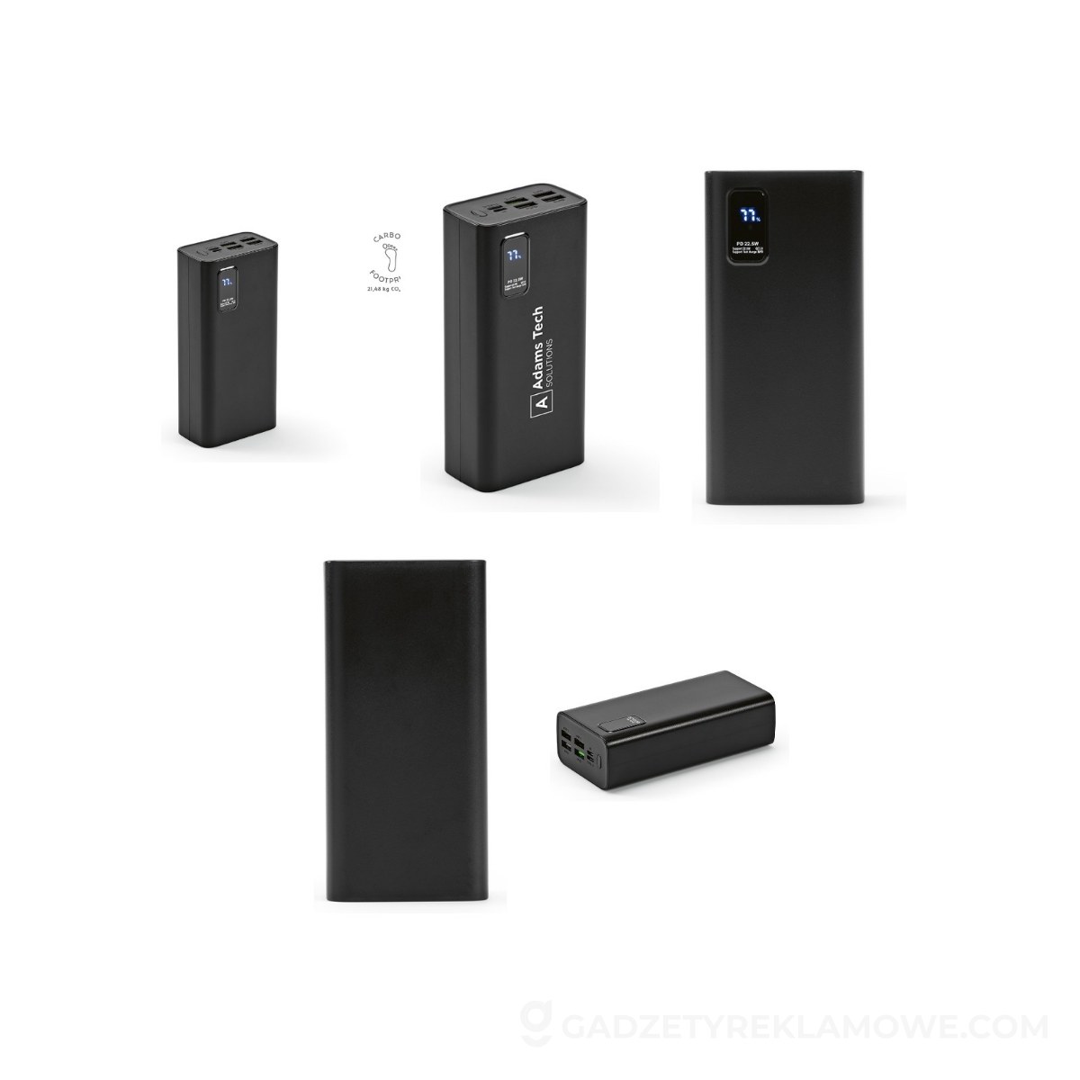 AOD-APW006-103-wariantu-watermark Hertz Powerbank Battery rABS 30 000 mAh - Czarny