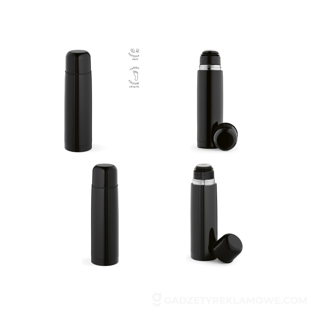 AOD-ATH003-103-wariantu-watermark Termos Danube z recyklingu stali nierdzewnej 500 ml - Czarny