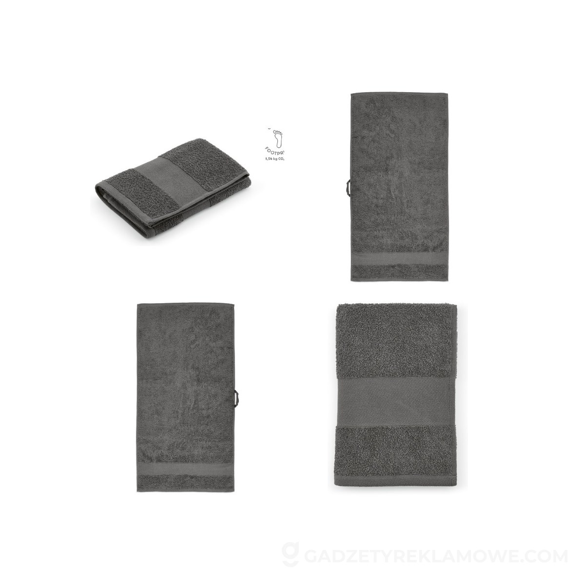 AOD-ATW002-133-wariantu-watermark Donatello M Recznik z recyklingowanej bawelny 370 gsm EU - Ciemnoszary