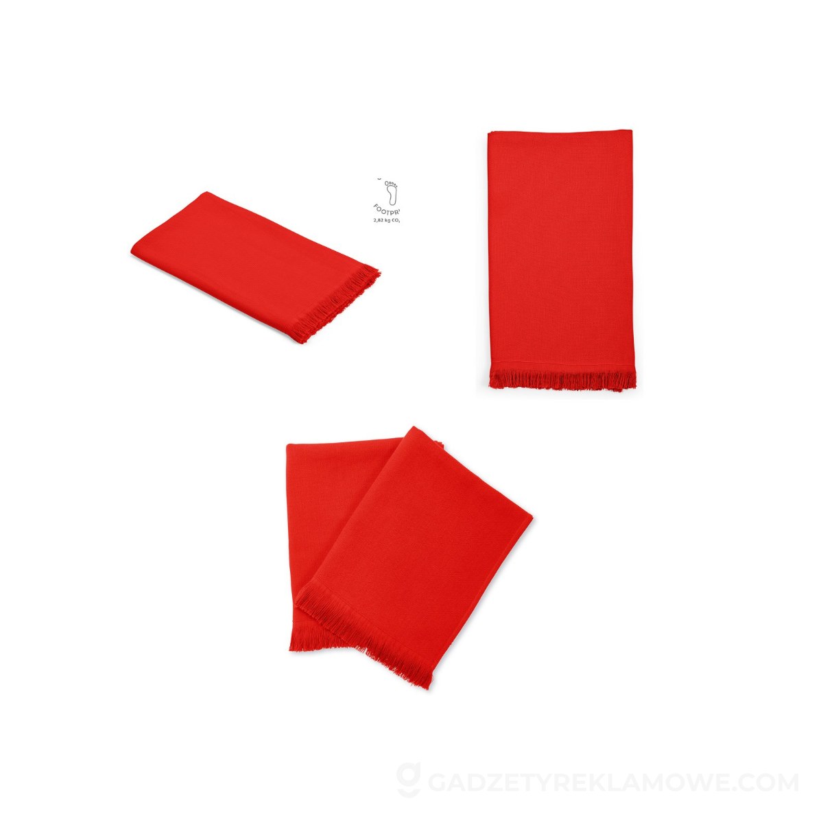 AOD-ATW008-105-wariantu-watermark Ręcznik Cellini bawełna z recyklingu 250 gsm EU - czerwony