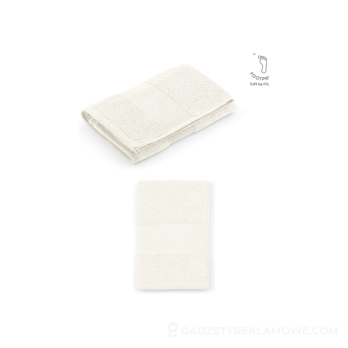 AOD-ATW010-106-wariantu-watermark Ręcznik Donatello XL bawełna z recyklingu 370 gsm EU - Biały