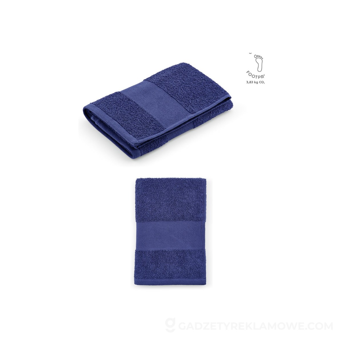 AOD-ATW010-134-wariantu-watermark Ręcznik Donatello XL bawełna z recyklingu 370 gsm EU - granatowy