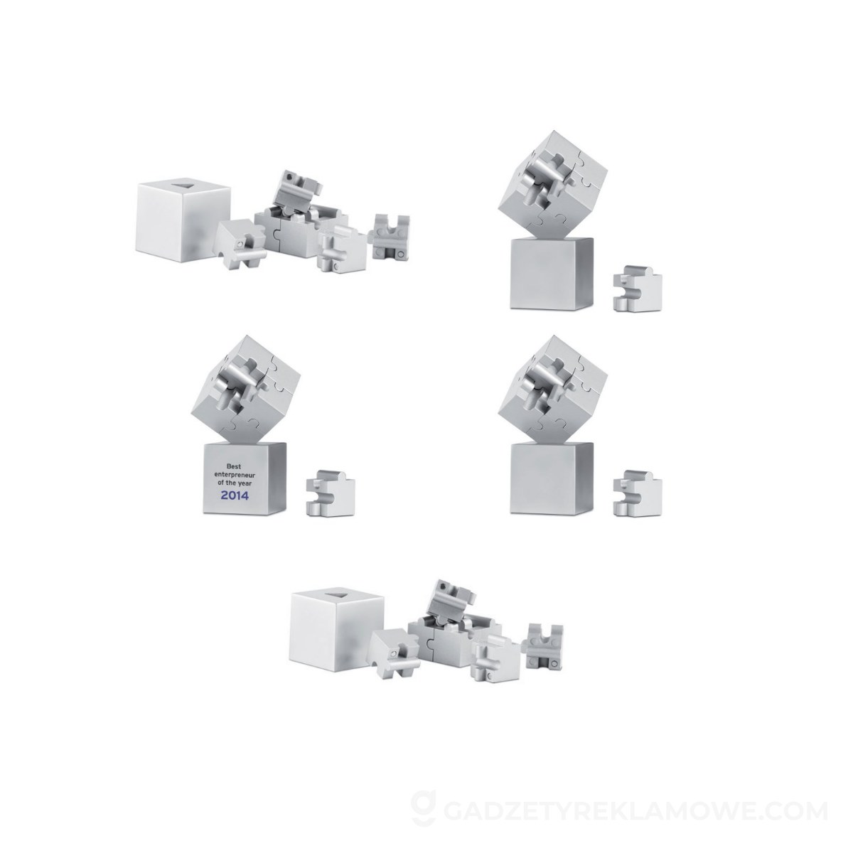 AR1810-16-wariantu-watermark Magnetyczne puzzle 3D KUBZLE - srebrne