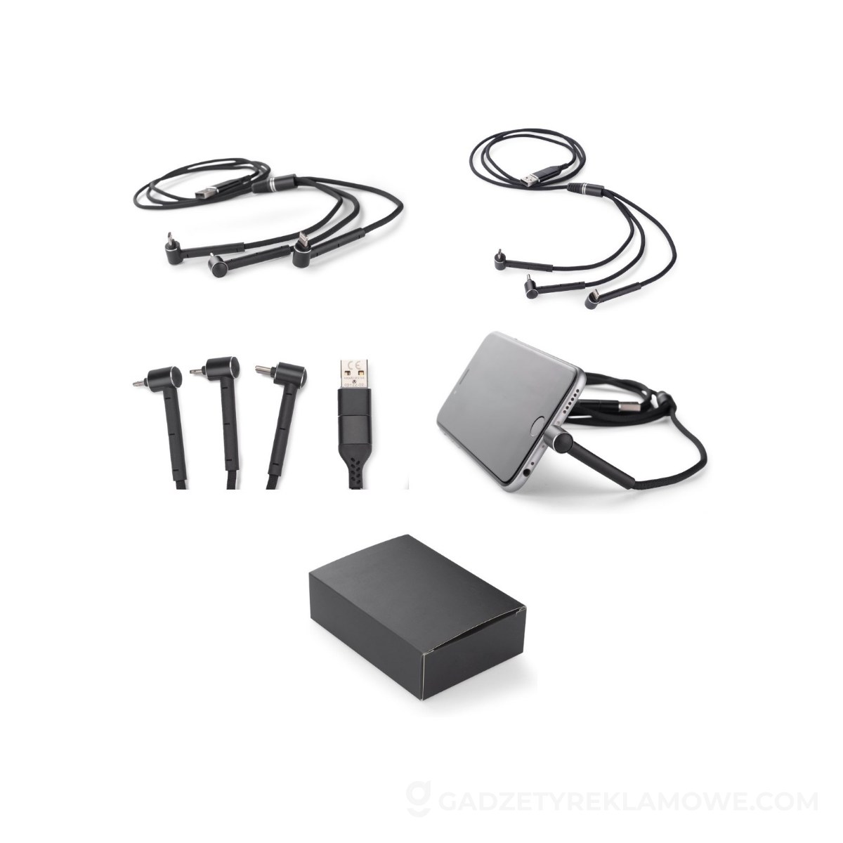 ASG-09122-02S-wariantu-watermark Kabel USB 6 w 1 Rico - czarny