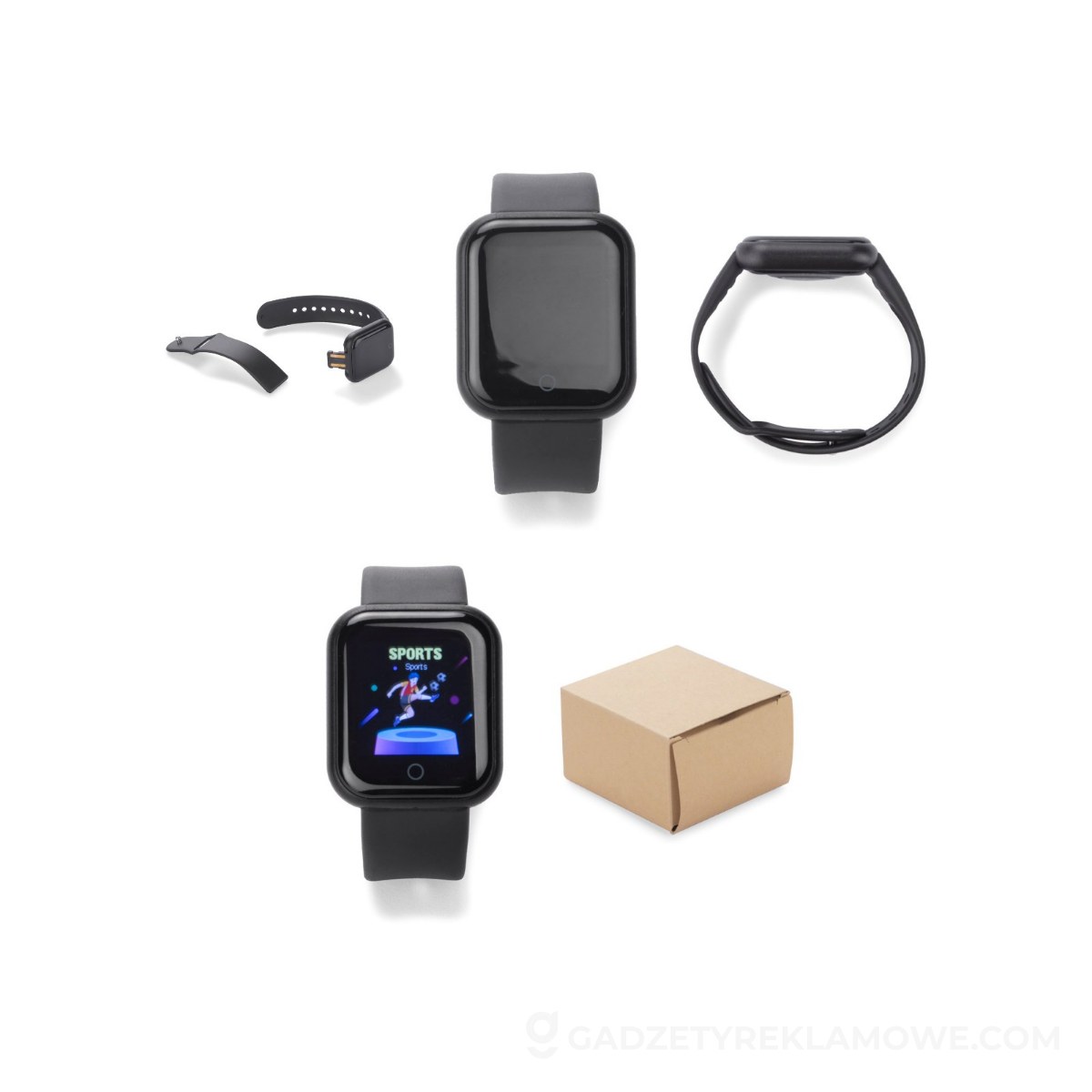 Zegarek fitness STEP - czarny