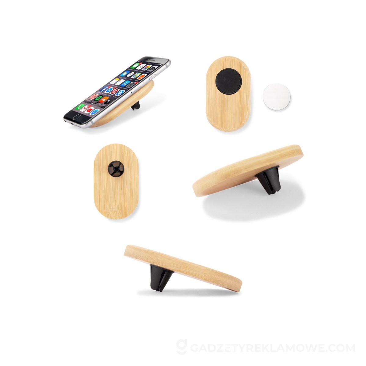 Uchwyt samochodowy do telefonu RESIN - naturalny