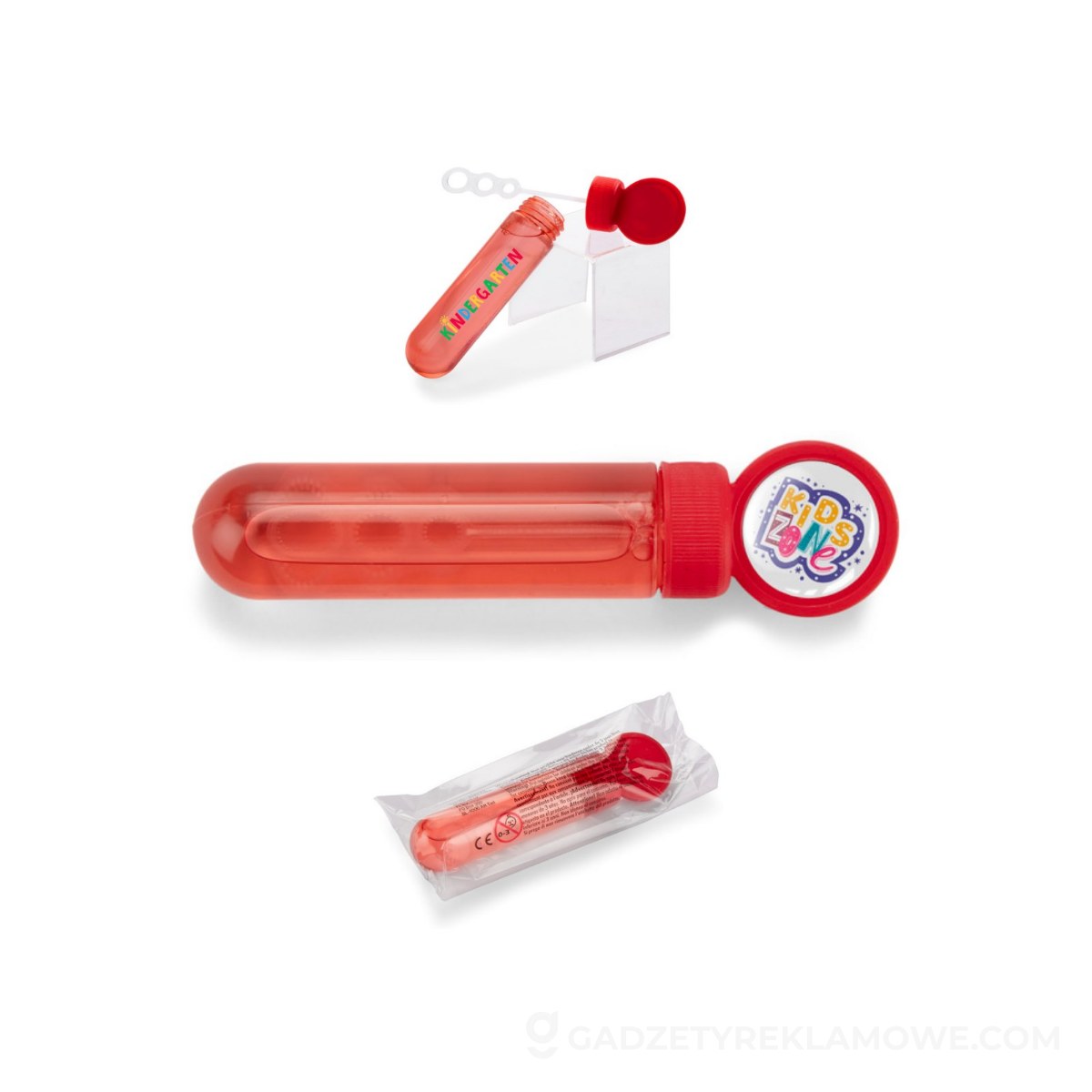 Bańki mydlane BUBBLES, 30 ml - czerwone