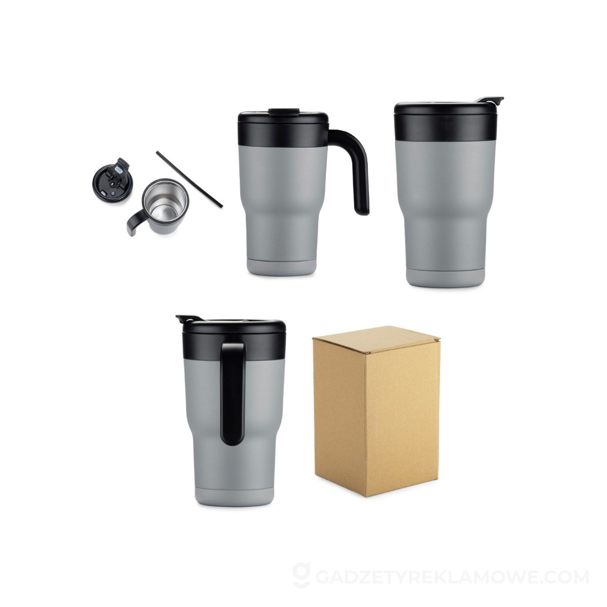Kubek termiczny TUVO 530 ml - szary