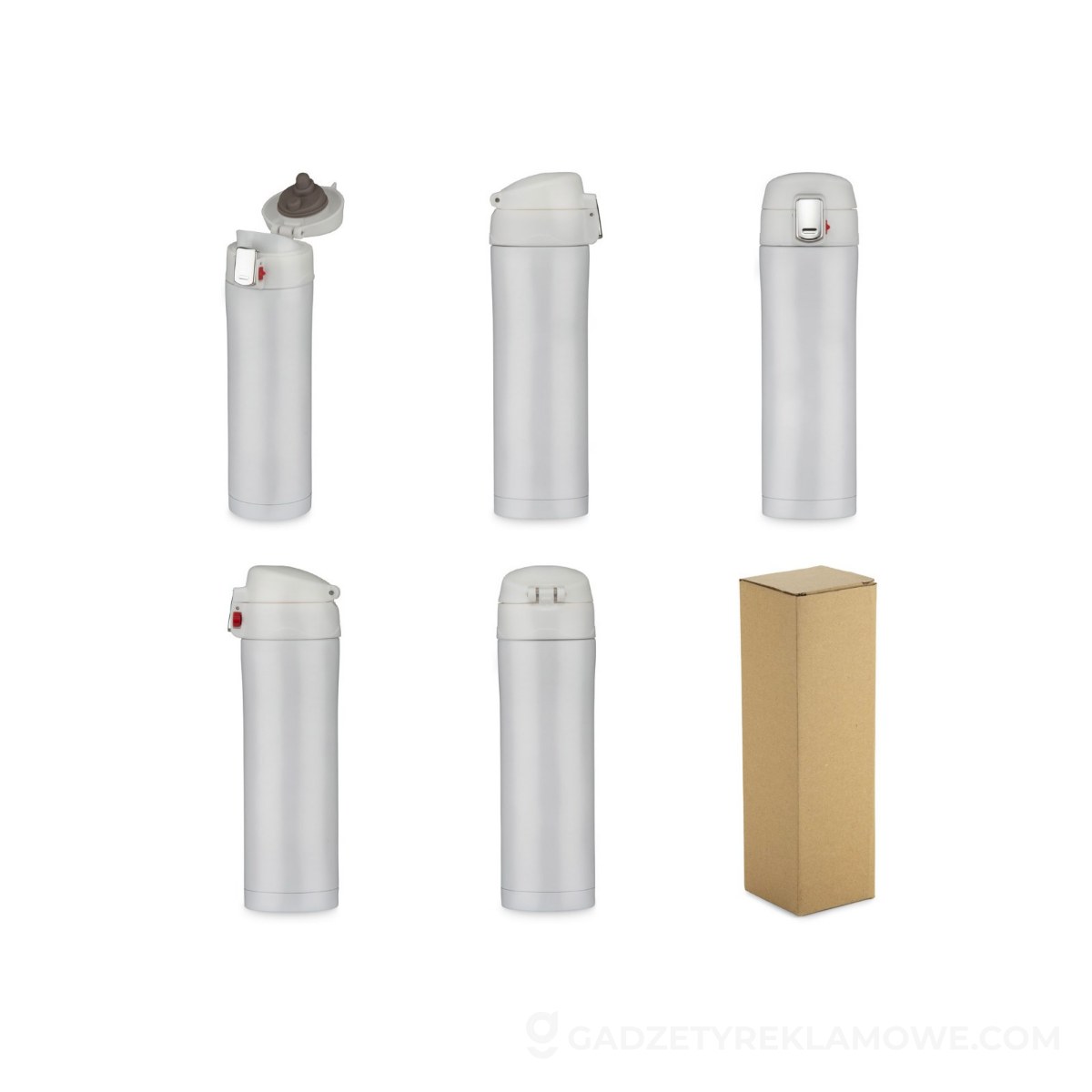 Kubek termiczny LOCK MAT 440 ml - biały