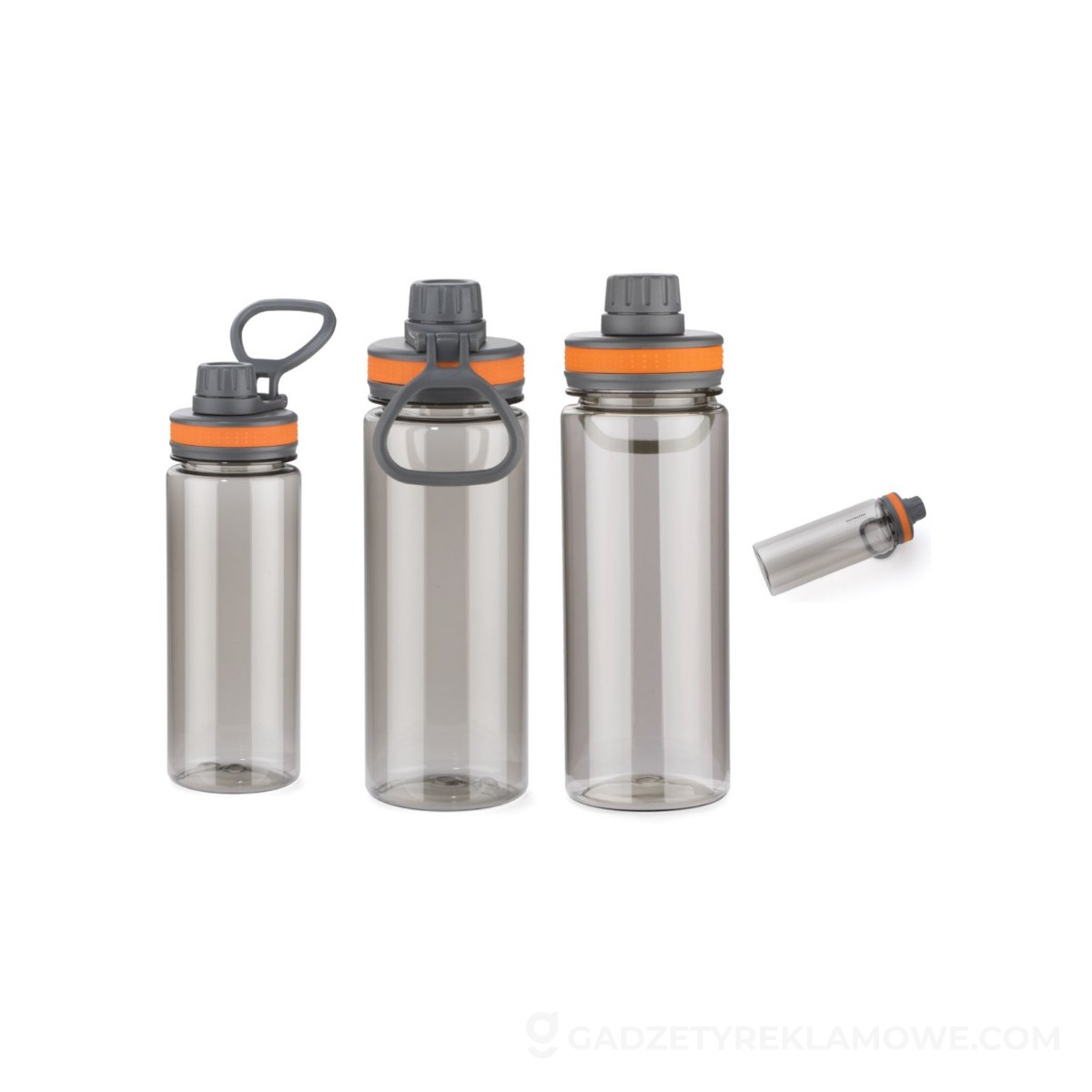 Bidon Grey 700 ml - pomarańczowy
