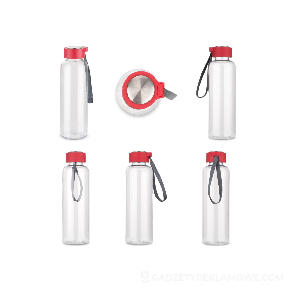 Butelka CLEAR 500 ml - czerwona