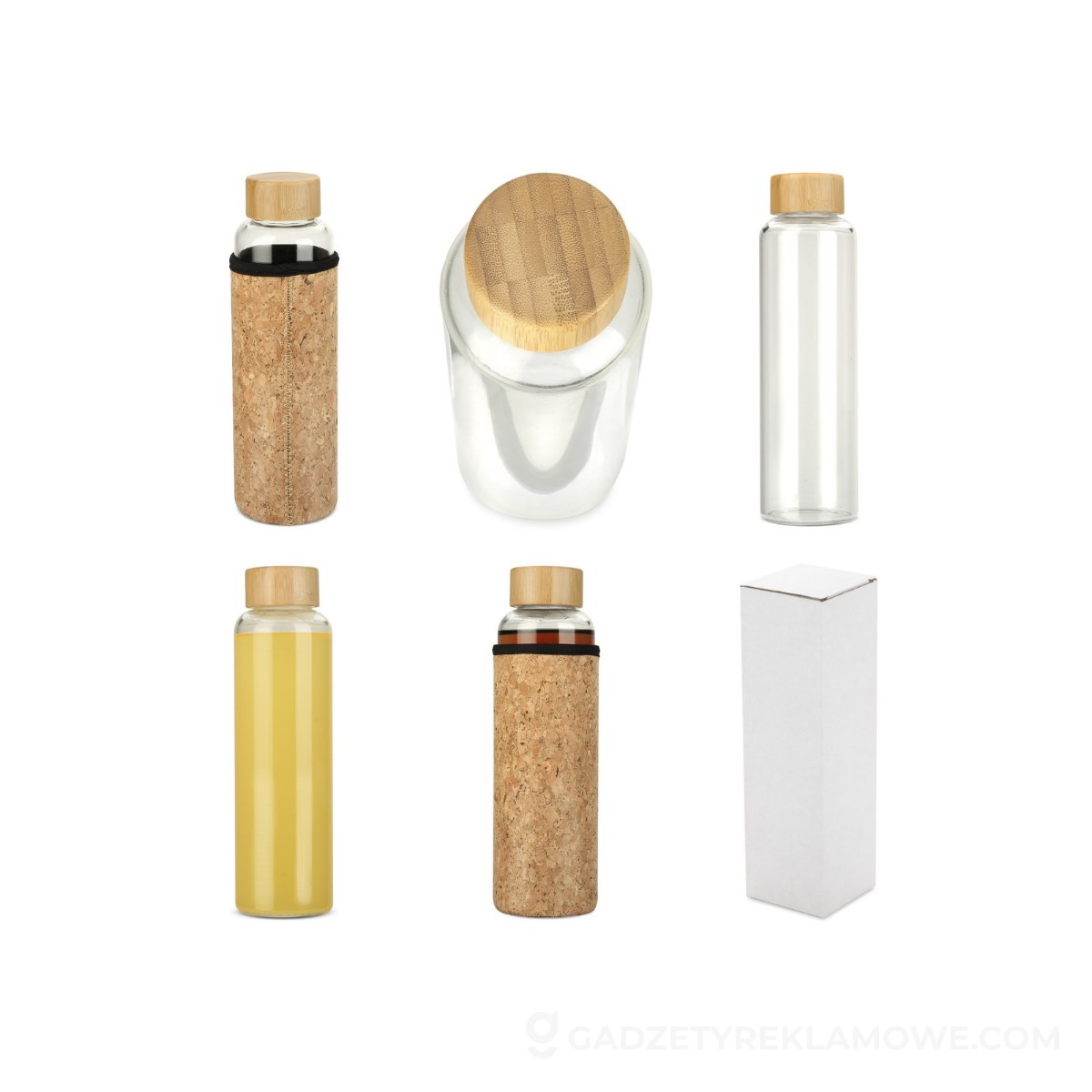 Butelka szklana VENI 550 ml - przezroczysta