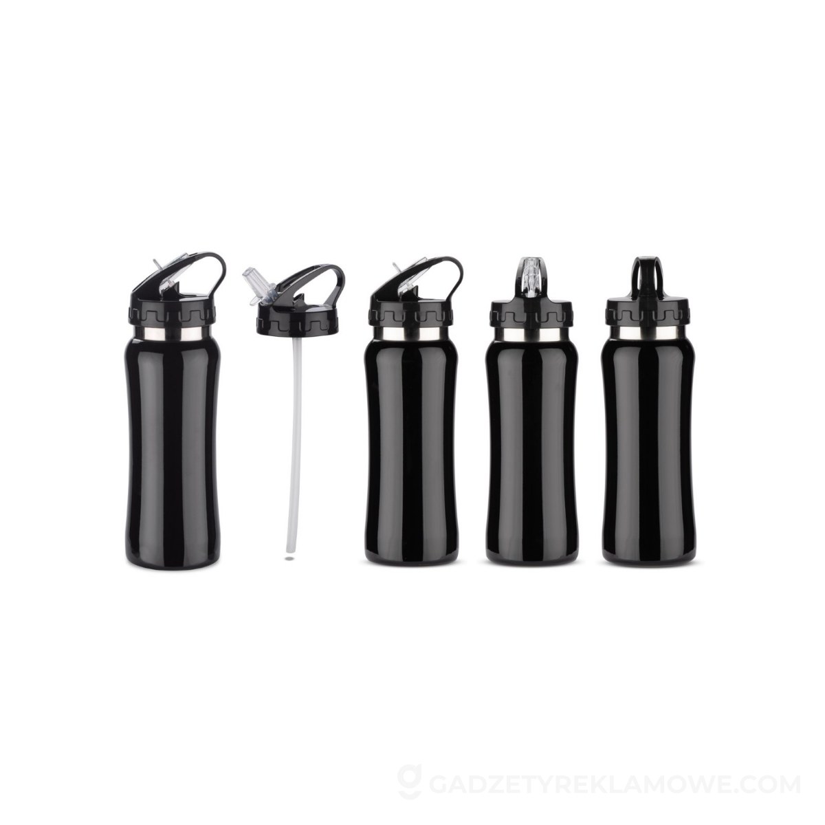 Bidon stalowy Patro 600 ml - czarny