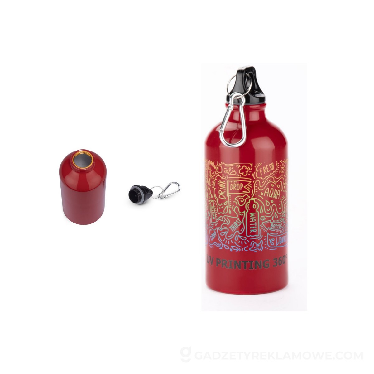 ASG-16227-04-wariantu-watermark Butelka aluminiowa Treko 500 ml - czerwona