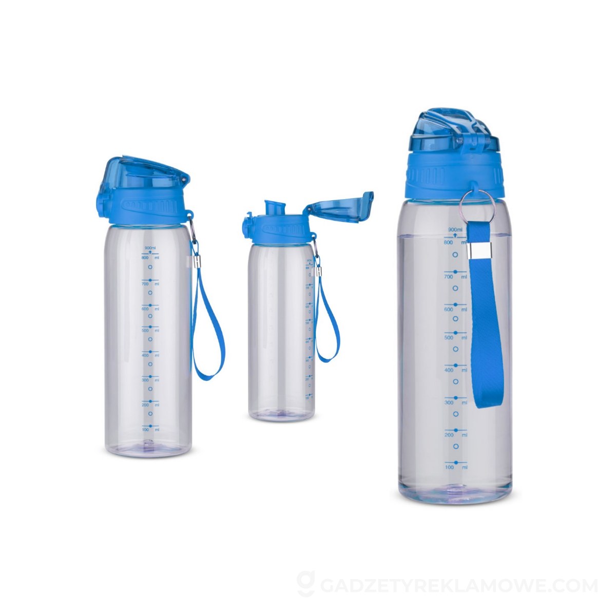 Bidon z miarką 900 ml KOLTER - niebieski