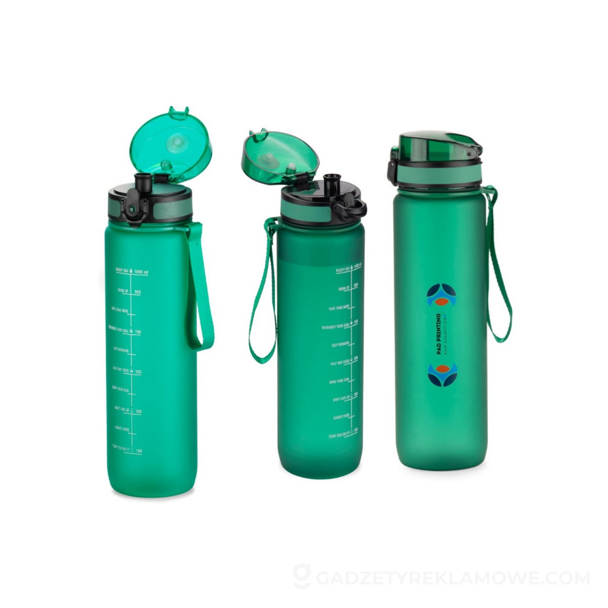 Bidon motywacyjny 1000 ml MOTIVA - zielony