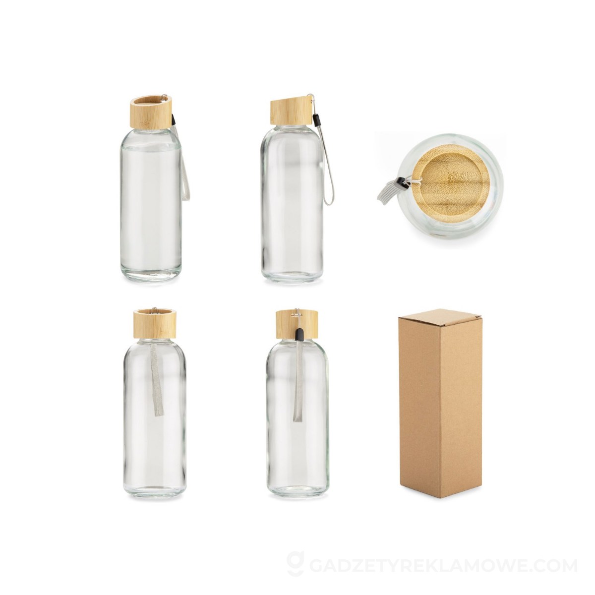 Butelka szklana VITRO 650 ml - przezroczysta