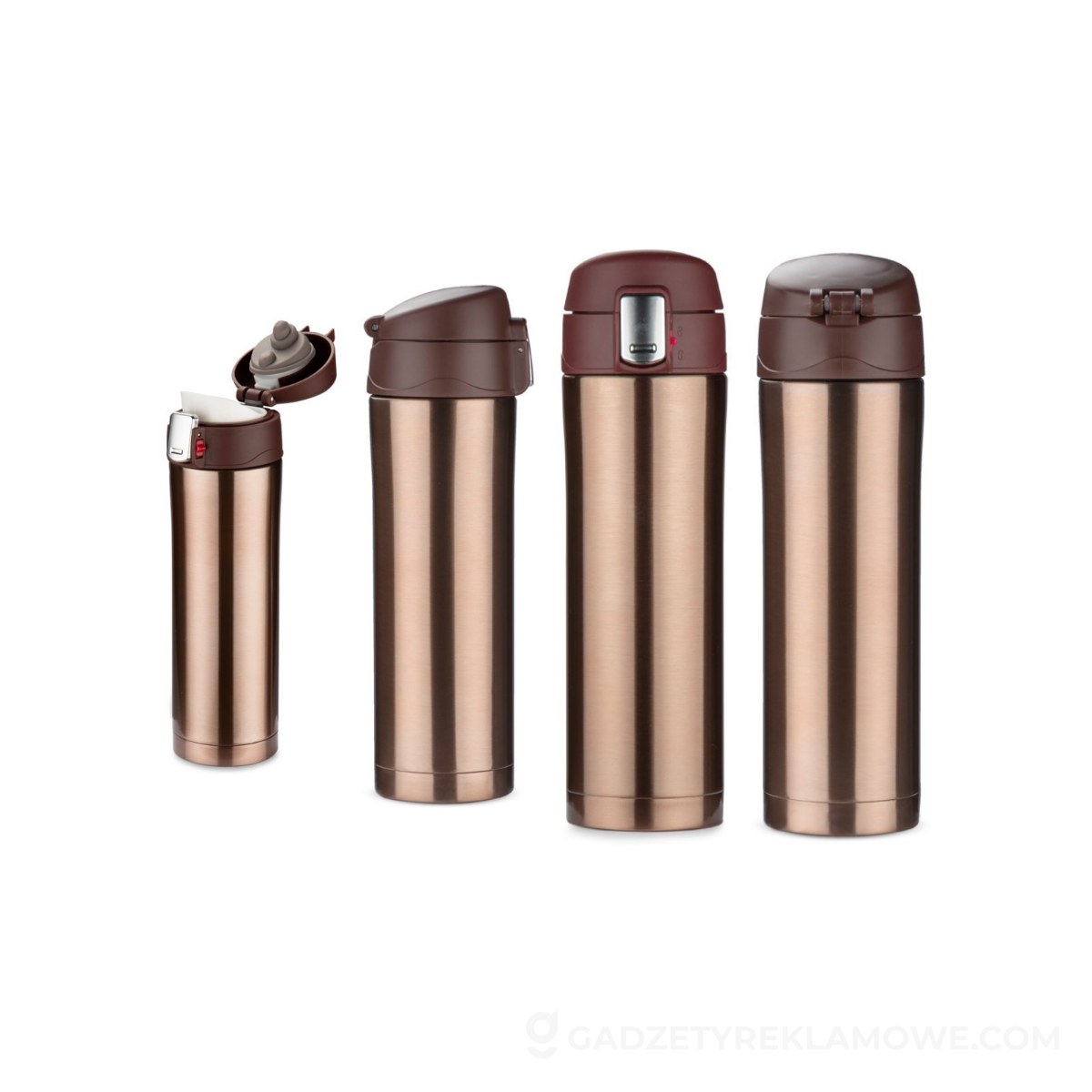 Kubek termiczny LOCK 440 ml - brązowy