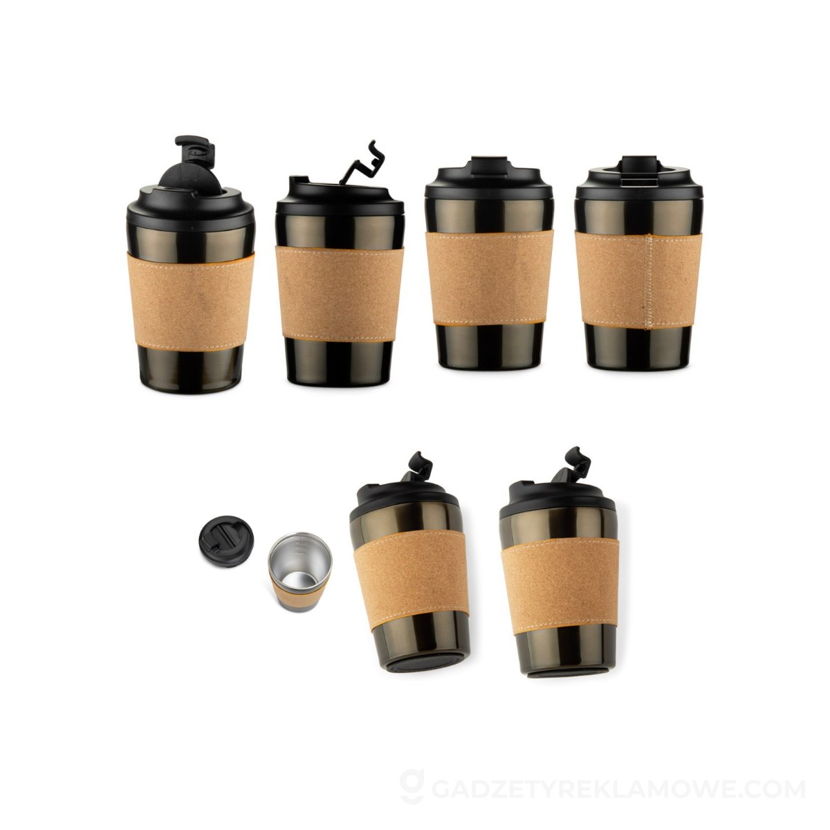 Kubek termiczny CAFFEZ 350 ml - grafitowy