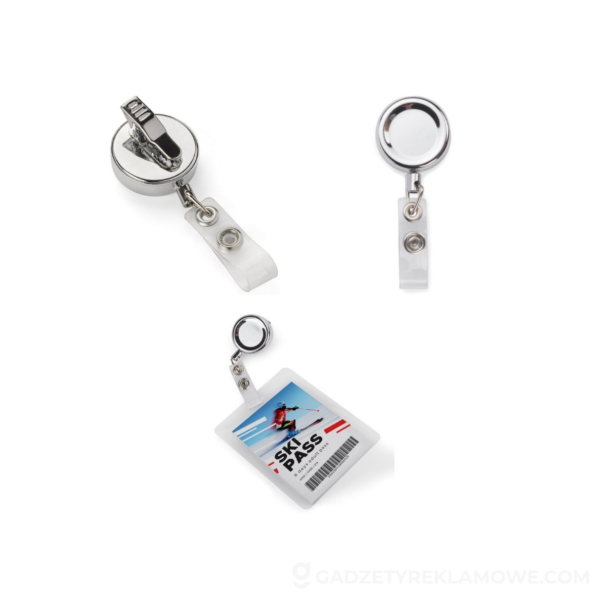 Skipass metalowy VIP - srebrny