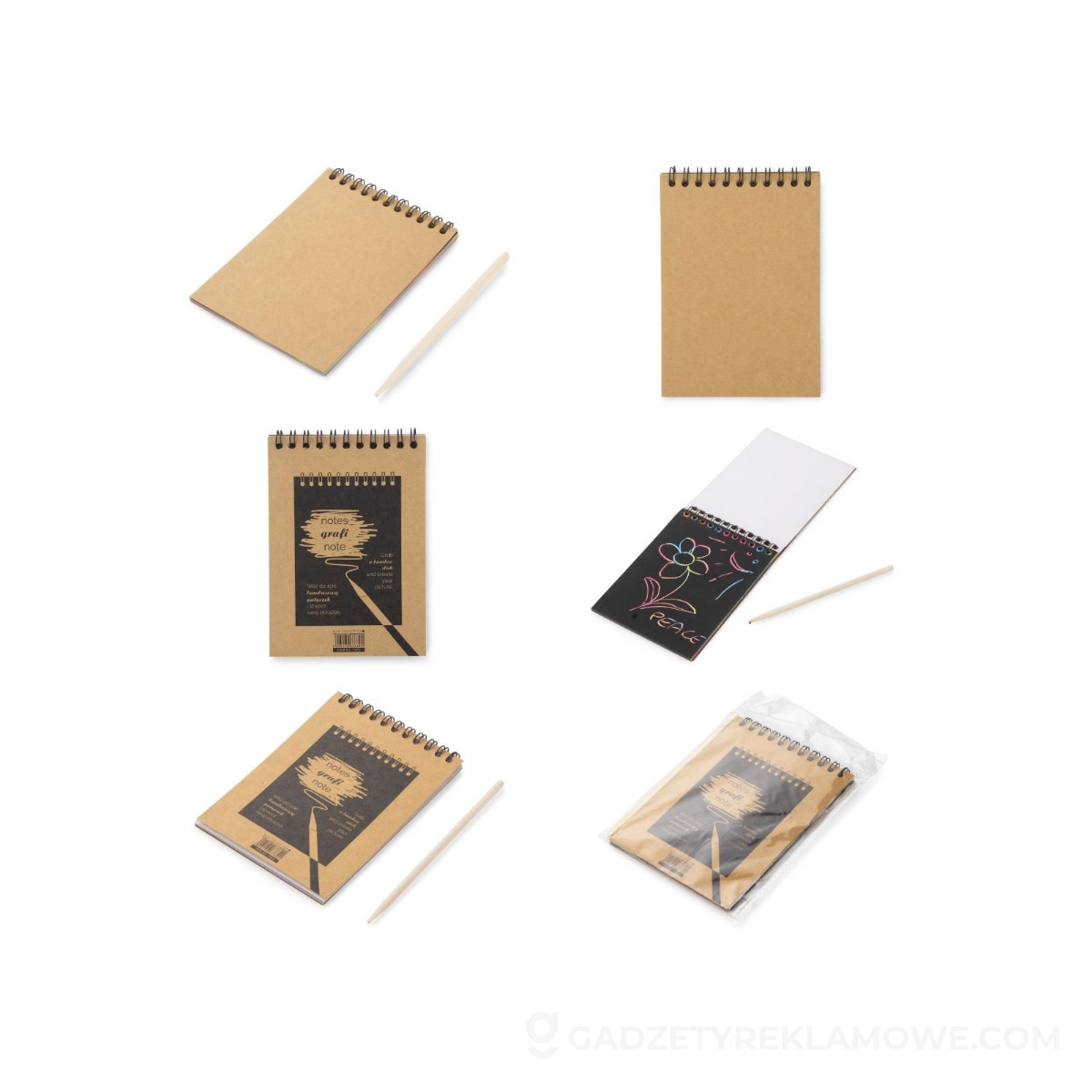 ASG-17870-000-wariantu-watermark Notes zdrapywanka GRAFI - brązowy