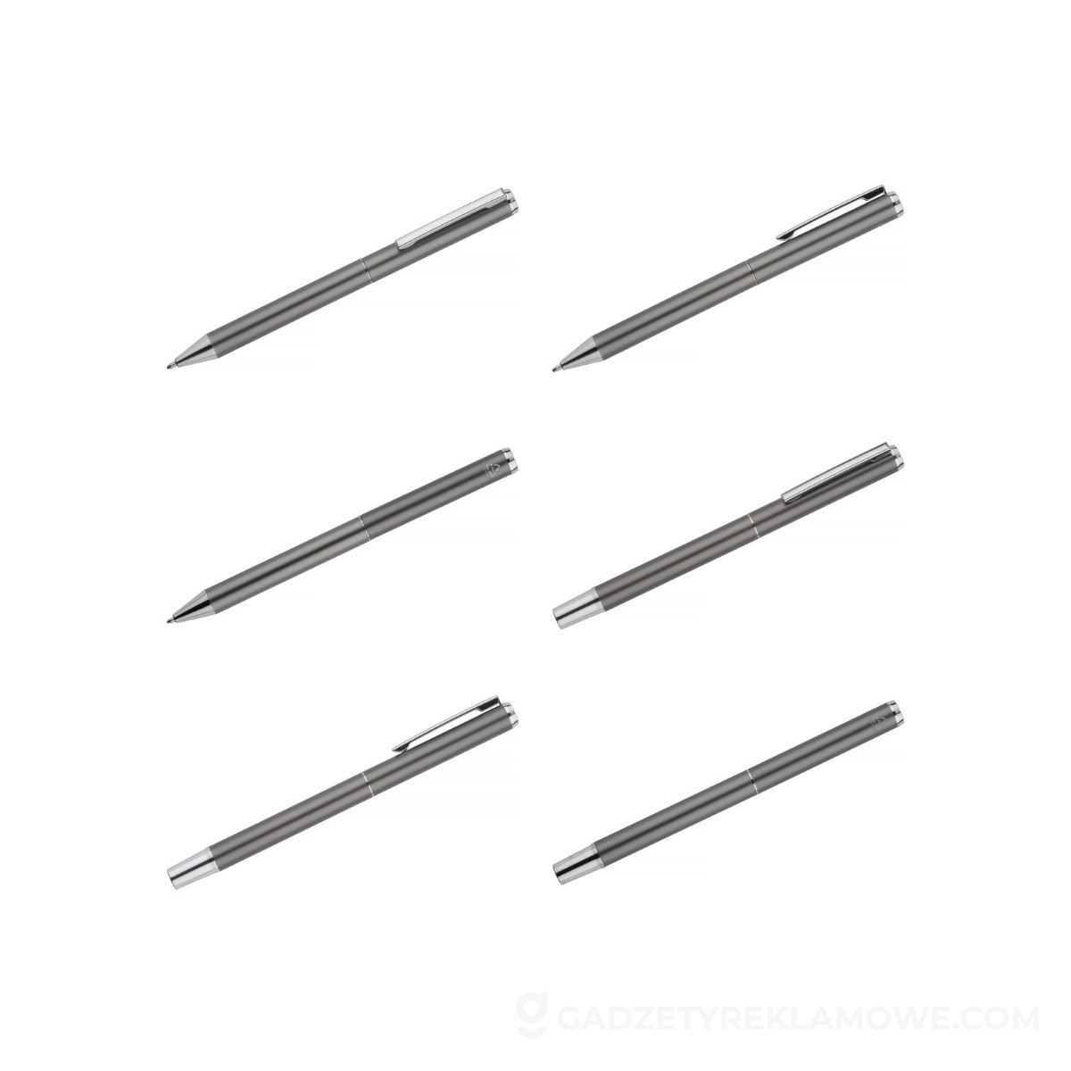 Zestaw piśmienniczy ILLINOIS - szary