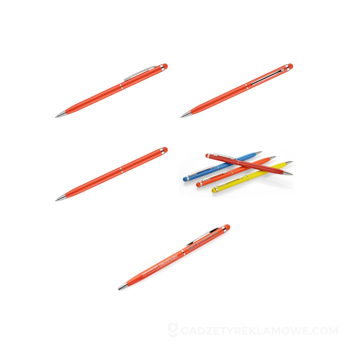 Długopis touch TIN 2 - pomarańczowy